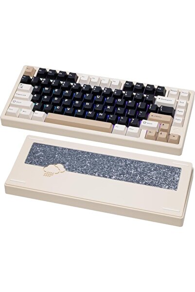 GENERAL KEEBMONKEY WOBKEY Rainy 75 CNC Aluminum HMX/JWK/Cocoa Switches Triple...