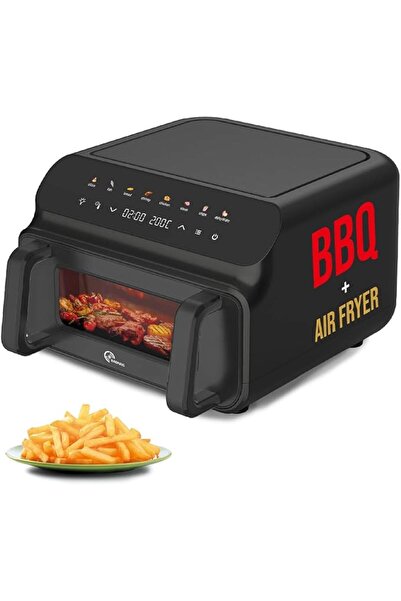 Badraig - Air Fryer with Clear Viewing Window, 10 Liters, 2000 Watts, Double ...