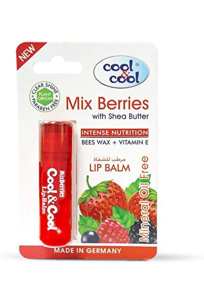 COOL & COOL Mixed Berries Lip Balm - Intense Nutrition,Bees Wax,Vitamin-E,She...