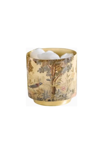 Anthropologie صندوق حمام معدني مطلي بالمينا من ماكاي
