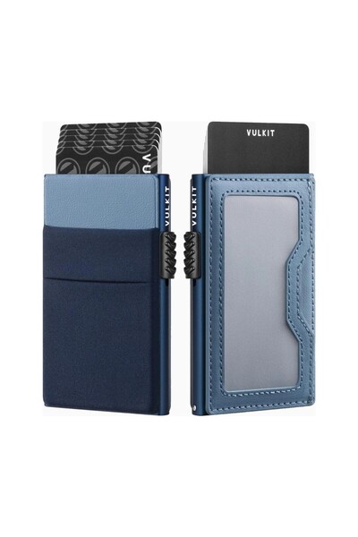 VULKIT Rfid Protected Unisex Card Holder Wallet with Edc Compartment