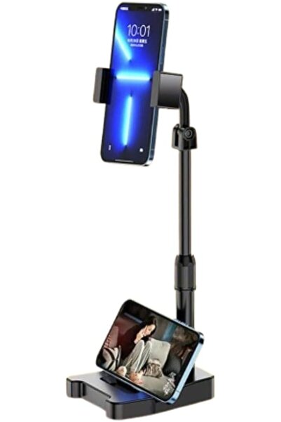 Generic 3-In-1 Microphone Mobile Phone Tablet Holder Black