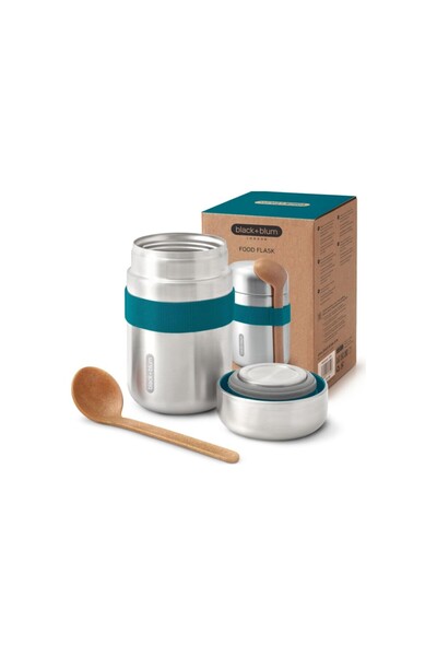 Black Blum Stainless Steel, Vacuum Food Flask, 400ml
