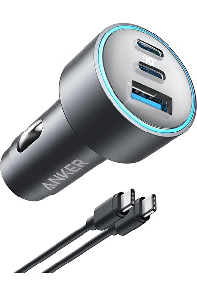 Anker Stuy Anker USB-C Car Charger, 67W Compact 3-Port Fast Charger, 535 Car ...