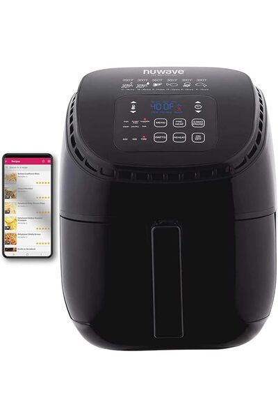 Amazon Encore Nuwave (Renewed) Brio 3-Qt Air Fryer, Touch Screen Digital Cont...