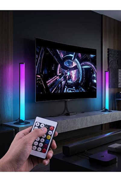 gaman 2'li Set Masaüstü RGB LED Ortam Işığı - Sese Duyarlı Müzik Ritim Aydınl...