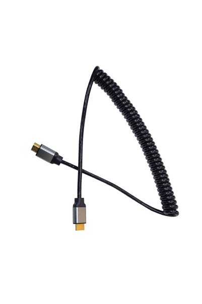 KEEPRO HDMI Spiral Spring Extendable Full Hd 4K 60Hz Cable That Extends from 50cm to 2m