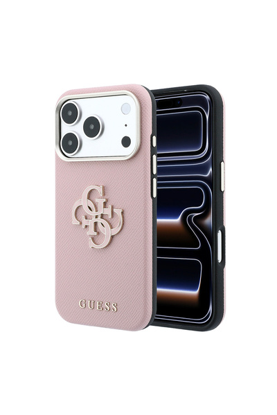 Guess iPhone 18 Pro Max Uyumlu Kılıf Orjinal Lisanslı Yazı ve 4G Büyük Resin ...