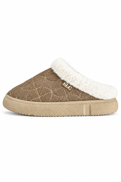 Ekonomik Ayakkabı Unisex Mink Plush Home Slippers – Thick Soled Winter Home S...