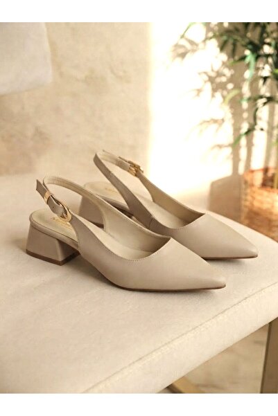 Zerenyus Zrct5 - Exclusive 5cm Pointed Toe Heeled Shoes Beige