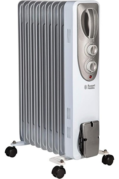 RUSSELL HOBBS 2000W/2KW Oil Filled Radiator, 9 Fin Portable Electric Heater -...