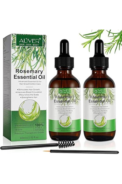 aliverystore AL'IVER Rosemary Essential Oil(2pcs) for Hair Growth & Skin Care...
