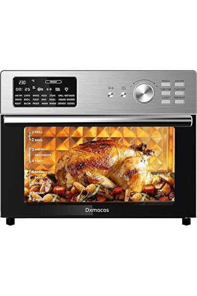 GENERAL 30L Air Fryer Toaster Oven, Stainless Steel Air Fryer Rotisserie Comb...