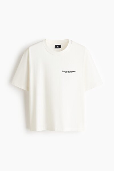 H&M Baskılı Tişört Relaxed Fit