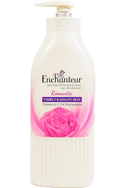 ENCHANTEUR لوشن ساتان سموث المعطر - رومانسي، مظهر جديد وتركيبة محسنة، غني بال...