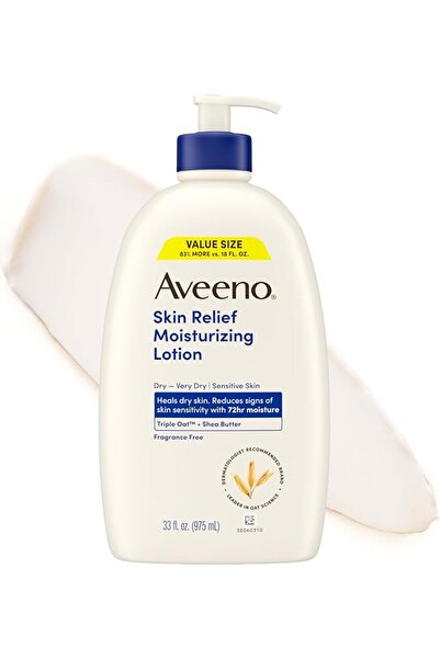 AVEENO Skin Relief 24-Hour Moisturizing Lotion for Sensitive Skin with Natura...