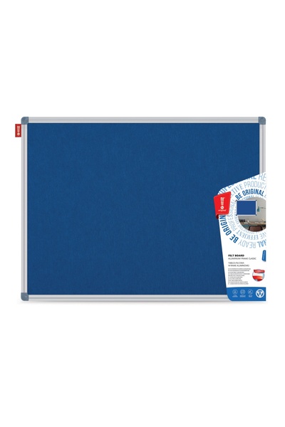 Memoboards Υφασμάτινο Πάνελ 100x150 εκ. Μπλε Πλαίσιο Αλουμινίου Memo BE