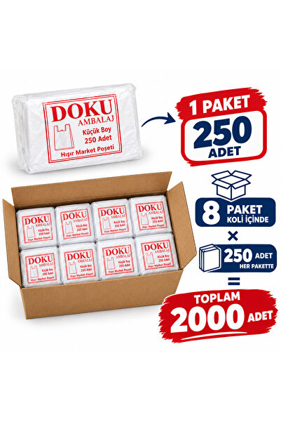 2000 ADET İNCE HIŞIR POŞET (KOLİ)