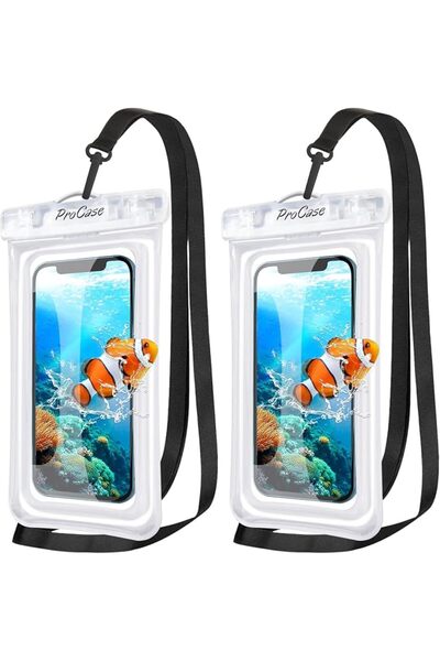 Procases ProCase 2 Pack Floating Waterproof Phone Pouch Up to 7", IPX8 Floata...