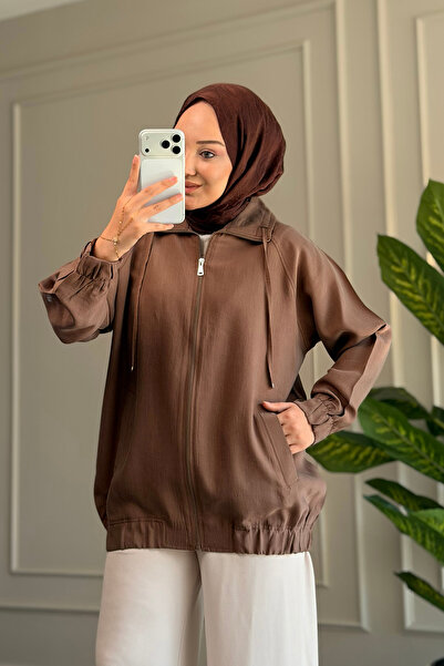 Suede Style 6678 - سترة نسائية أنيقة ومريحة من القماش المودال مع تفاصيل الجيوب