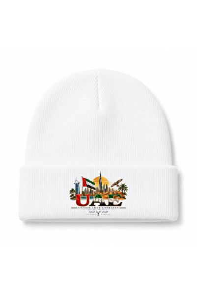 Rabona Fashion Uae Land of Opportunity Heritage & Skyline Graphic Beanie