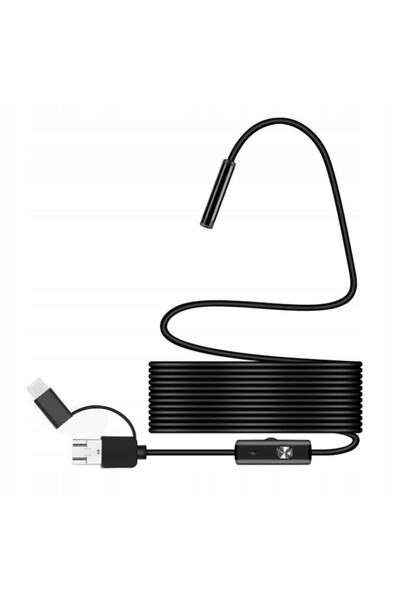 MRG Cameră endoscopică M-Y102, IP67, 5 m, 7 mm, USB-C, Android, 6 LED-uri