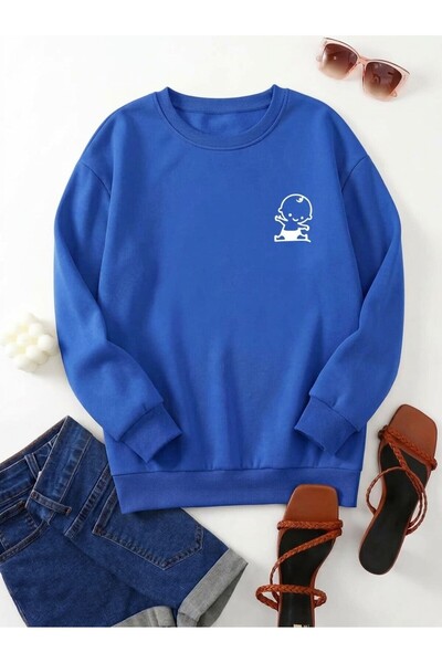 UNCİA OUTDOORS Γυναικεία ανδρική unisex φούτερ με στάμπα με φιγούρα μωρού και...