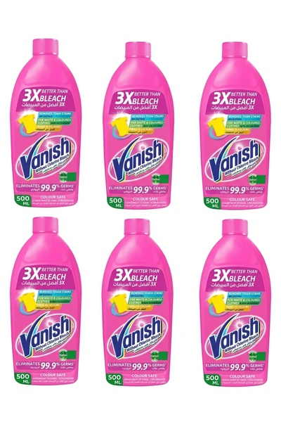 Generic Brand 6 Pack Vanish Liquid Stain Remover, Chlorine-Free Formula, Remo...