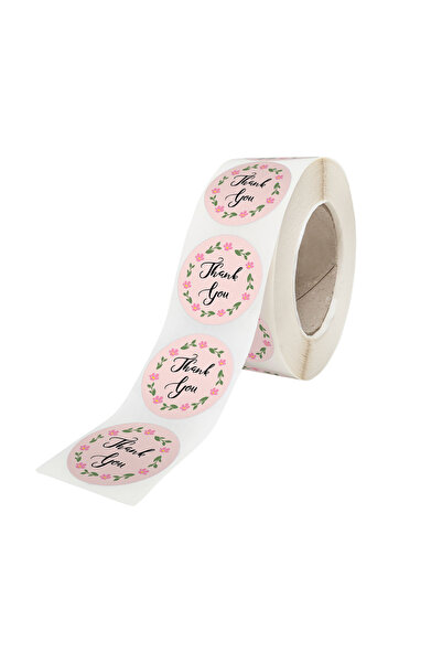 Papette Rola 200 Stickere/Etichete autoadezive Rotunde Model Thank You Blush ...