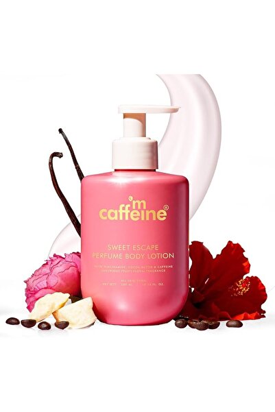 mCaffeine Sweet Escape Perfume Body Lotion | Niacinamide Cocoa Butter & Shea ...