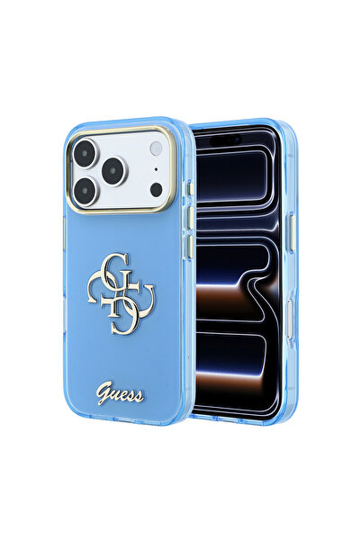 Guess iPhone 18 Pro Max Kılıf Orjinal Lisanslı Yazı ve 4G Büyük Metal Logolu ...