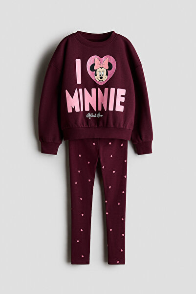 H&M Sweatshirt ve Tayt İçeren 2 Parçalı Set
