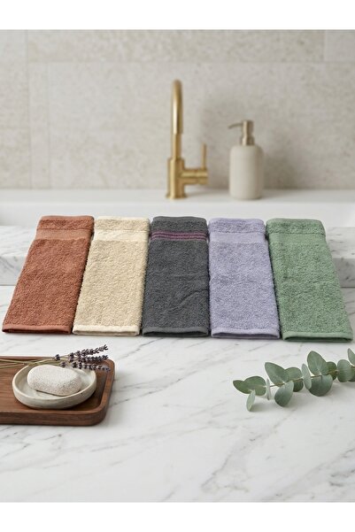 miar home perde tekstil Σετ πετσετών κουζίνας και χεριών & προσώπου Hazal 5 τ...