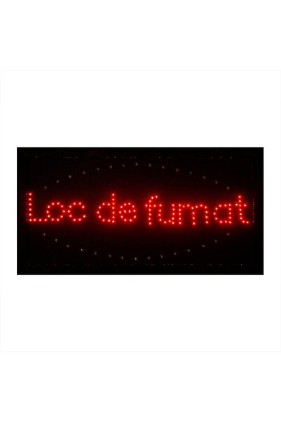 odjas Panou Reclama Afisaj Luminos LED Loc De Fumat