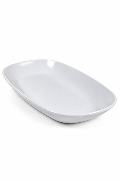 Binbirreyon 6 Adet Parlak Melamin Oval Kayık Tabak 24cm Tabak Seti RA678