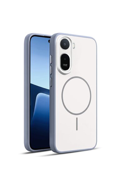 CaseOnn Xiaomi Redmi A7 Pro ile Uyumlu Kılıf Metal Tuşlu Halka Desenli Siliko...