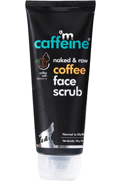 mCaffeine Exfoliating Coffee Face Scrub for Women & Men with Walnut & Vitamin...