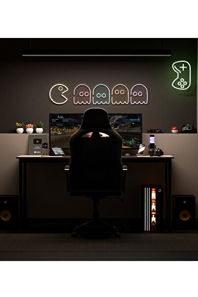 Gaga Mobilya Oyuncu Masası Gaming Masa Bilgisayar Çalışma Ofis Masası Metal A...