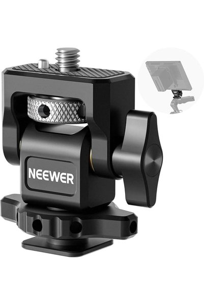 NEEWER Camera Monitor Mount with Cold Shoe, Anti Twist 1/4" Screw for 5" & 7"...