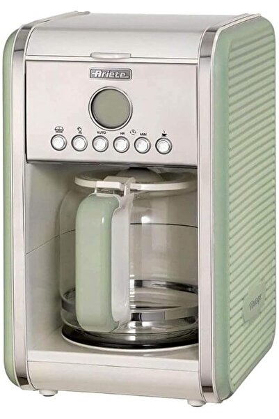 ARIETE VINTAGE Style American Coffee Machine ART1342-V-GR - Programmable Drip...