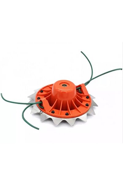 UNİBOX Tambur motocoasă 2 în 1, disc zimțat și fir, gri/roșu, diametru 20cm