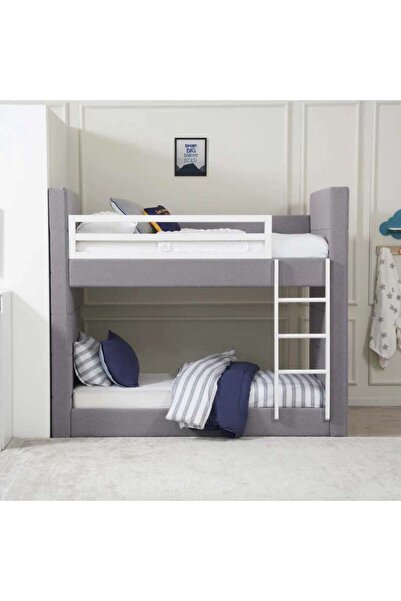 PAN HOME Graphite Glam Bunk Bed 90x190 Cm