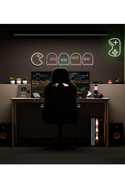Gaga Mobilya Oyuncu Masası Gaming Masa Bilgisayar Çalışma Ofis Masası Metal A...