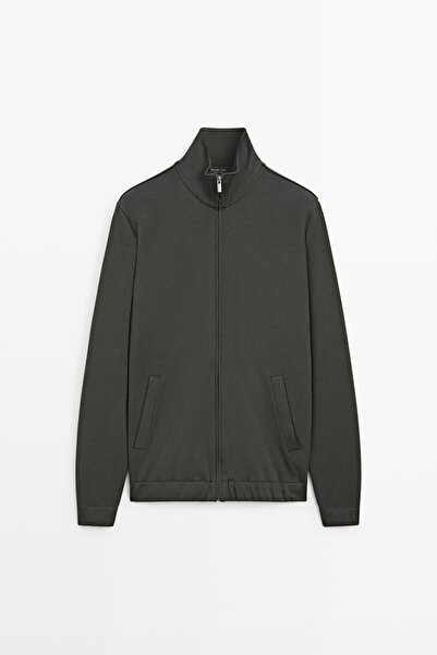 Massimo Dutti Pamuk karışımlı süet total look ceket