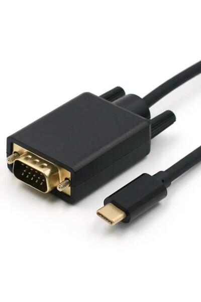 Temiz Pazar 6093 كابل محول من النوع C إلى VGA بطول 1.8 متر USB C 1080P 60 هرت...