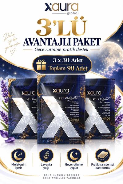 xaura X-Night 30'lu Transdermal Bant 3 Adet