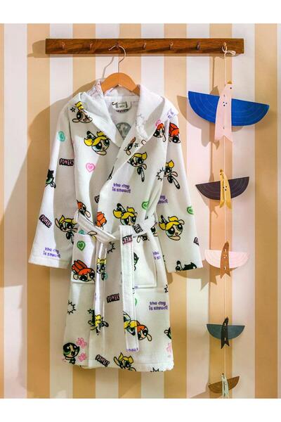 LC Waikiki Lcw Home Mixed Powerpuff Girls Printed Girls' Bathrobe for Ages 4-6