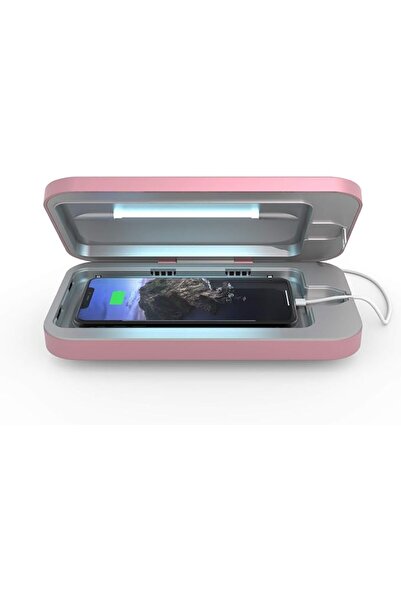 Phonesoap جهاز تعقيم للهواتف المحمولة بالأشعة فوق البنفسجية مع شاحن عالمي مزد...