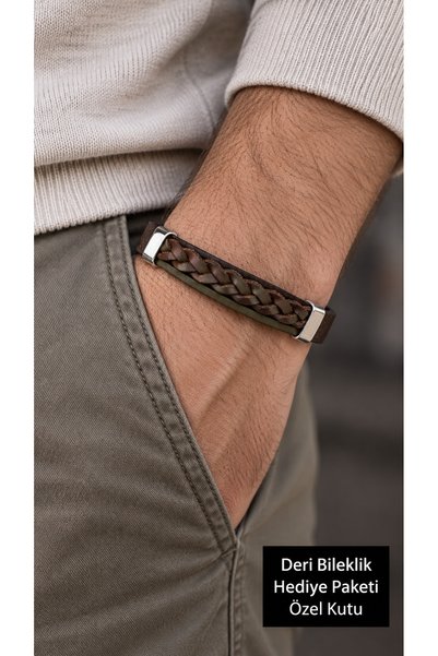 HER ŞEY NOTA www.herseynota.com Feradyn Mossline Black Brown Leather Men's Br...