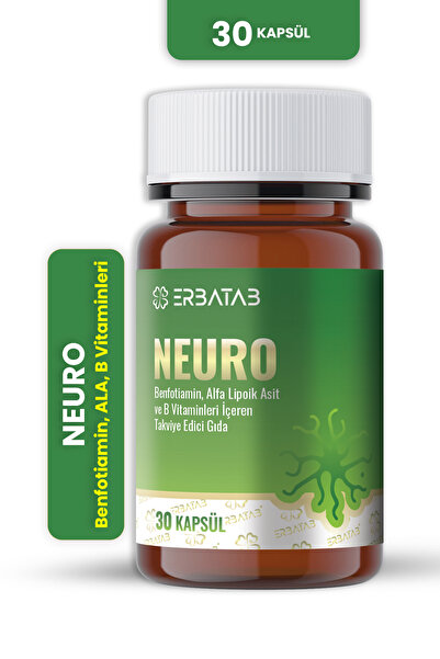 Erbatab Neuro B Vitaminleri Içeren Takviye Edici Gıda – 30 Kapsül